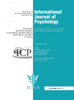 XXX International Congress of Psychology: Abstracts by: Michele Robert ISBN10: 1351224212
