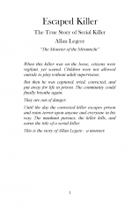 Escaped Killer by: RJ Parker Ph.D. ISBN10: 1987902289